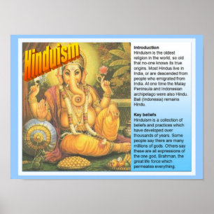 Póster Educação, religiões do mundo, arquivo do fato d