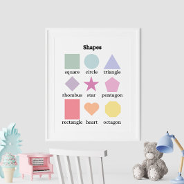 Poster educacional Colorida