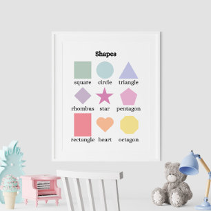 Poster educacional Colorida