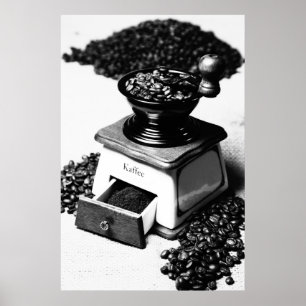 Póster Educado moedor de café preto Weis