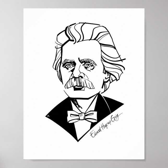 Poster Edvard Grieg (Frente)