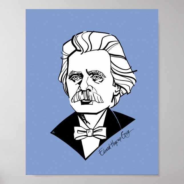 Poster Edvard Grieg (Frente)