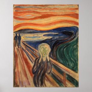 Póster Edvard Munch, A Pintura Do Gritar