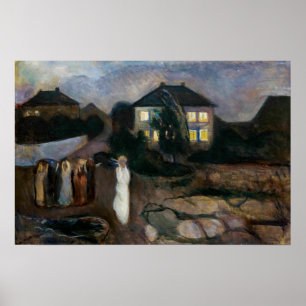 Poster Edvard Munch - A Tempestade