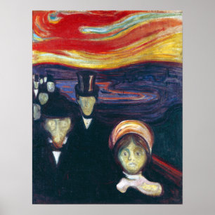 Poster Edvard Munch Ansiedade
