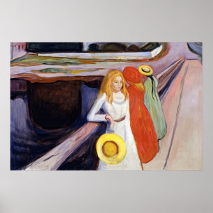 Poster Edvard Munch - As Meninas na Ponte 1901