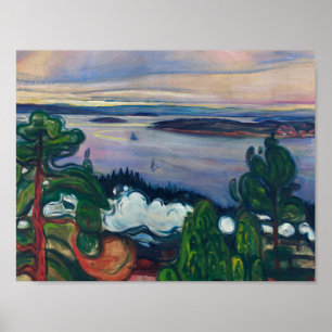 Poster Edvard Munch - Comboio Fumado