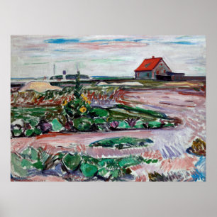 Poster Edvard Munch - Costa. Paisagem perto de Lubeck