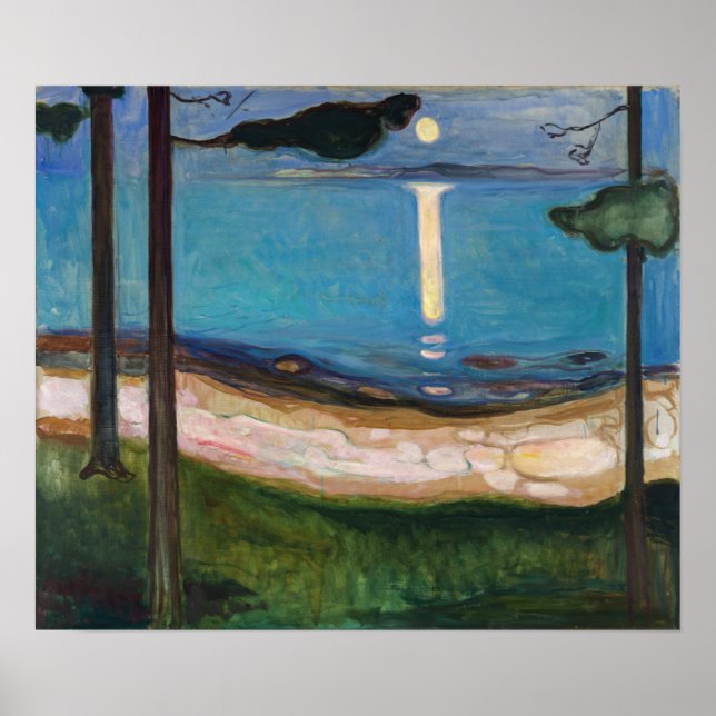 Poster Edvard Munch - Lua (Frente)