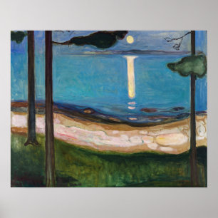 Poster Edvard Munch - Luar