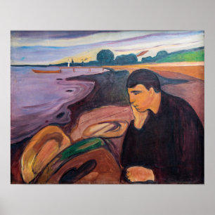 Poster Edvard Munch - Melancholy 1894