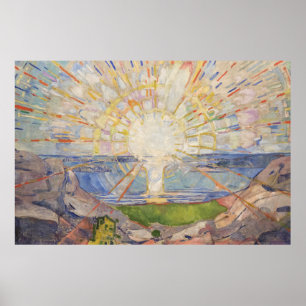 Poster Edvard Munch Mural Painting The Sun (Solen) (1911)