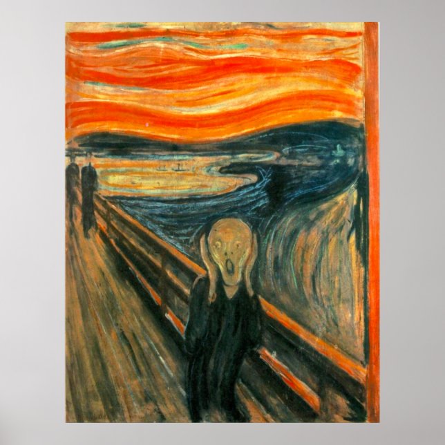 Poster EDVARD MUNCH - O gritar 1893 (Frente)