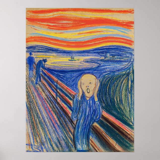 Poster Edvard Munch - O Gritar 1895 (Frente)