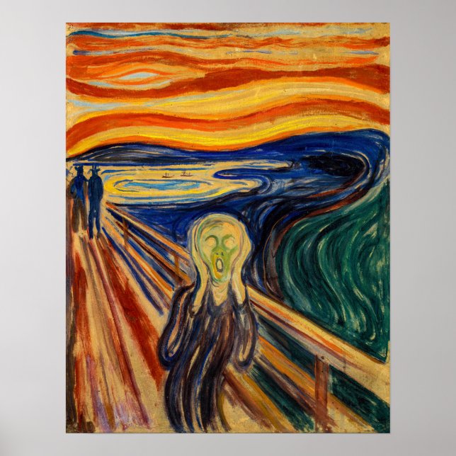 Poster Edvard Munch - O Gritar 1910 (Frente)