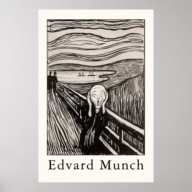 Poster Edvard Munch – O Grito (1895) (Frente)