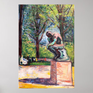 Poster Edvard Munch - O Pensador de Rodin