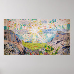Poster Edvard Munch - O Sol 1910