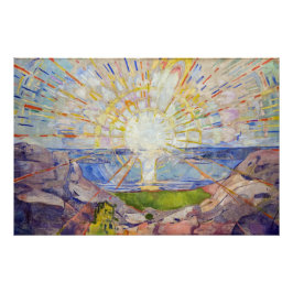Póster Edvard Munch - O Sol 1911