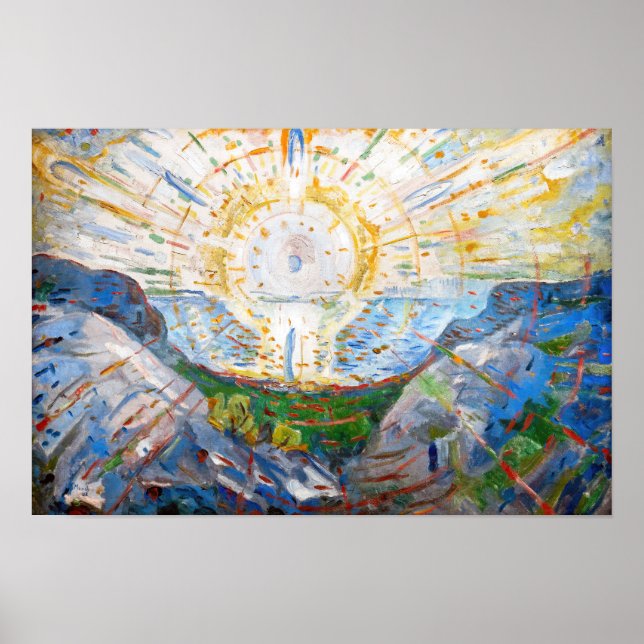 Poster Edvard Munch - O Sol 1912 (Frente)