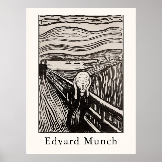 Poster Edvard Munch – The Scream (1895) (Frente)
