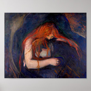 Poster Edvard Munch - Vampiro / Amor e Dor