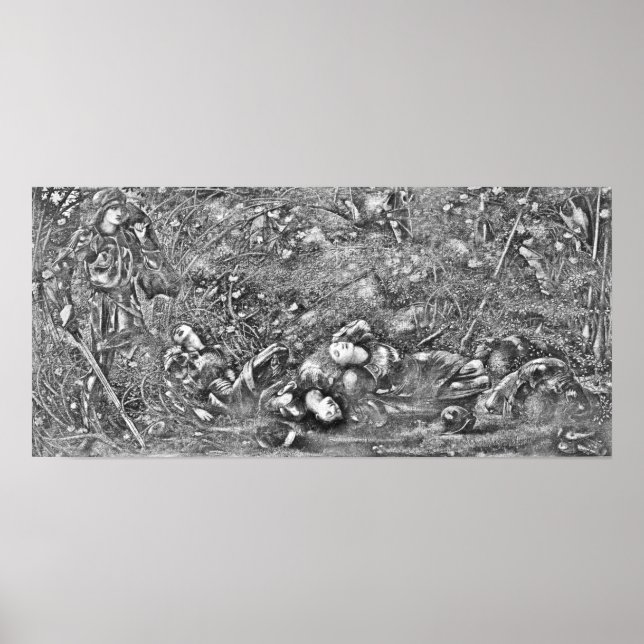 Poster Edward Burne-Jones A Madeira Briar (Frente)