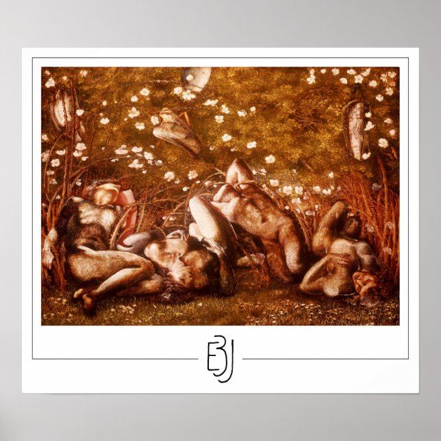 Poster Edward Burne-Jones Zedign Cartaz de Arte #18 (Frente)