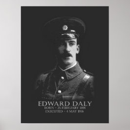 Poster Edward Daly Páscoa 1916 Republicano Irlandês