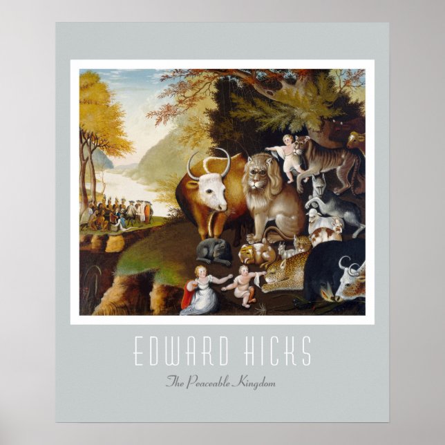 Póster Edward Hicks - O Reino Paz (Frente)