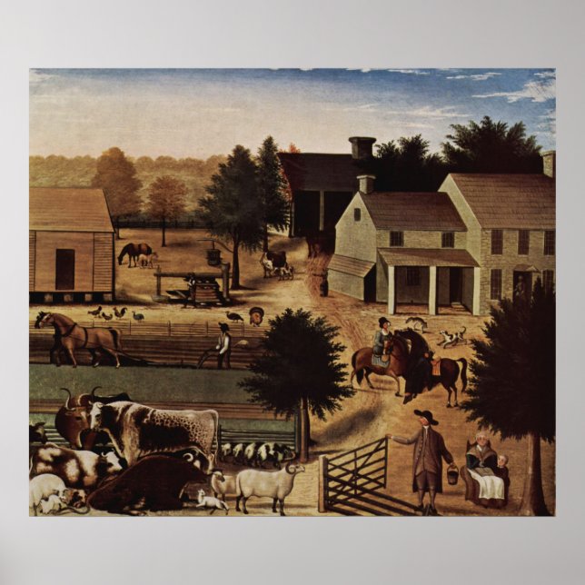 Poster Edward Hicks Residence of David Twining (Frente)