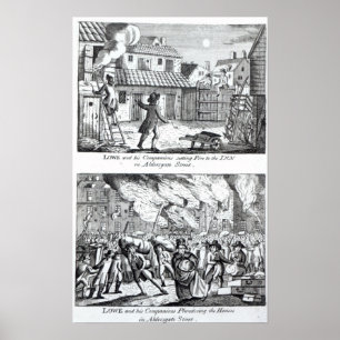 Póster Edward Lowe e seus companheiros que ajustam o fogo