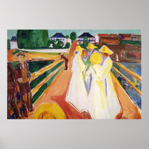 Póster Edward Munch a pintura da arte