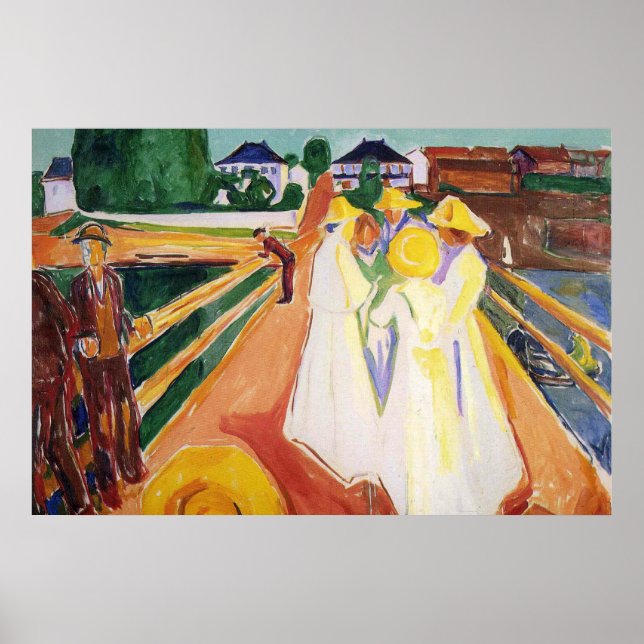 Póster Edward Munch Art Painting (Frente)
