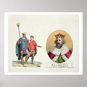 Poster Edward o Confessor e o rei Alfred, chapeia 7 de