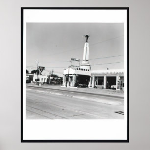 Poster Edward Ruscha - Conoco - Shamrock, Texas (de Cin