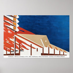 Poster Edward Ruscha - Normas, La Cienaga em Chamas - 196