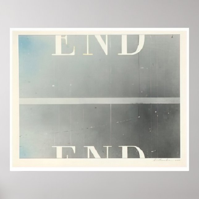 Poster Edward Ruscha - O Fim #53 - Pop Art (Frente)