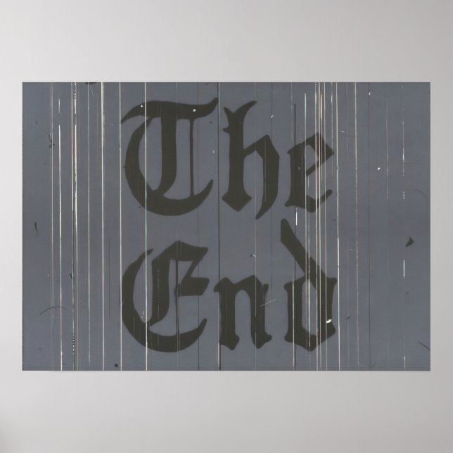 Poster Edward Ruscha - O Fim Final - 1991 (Frente)