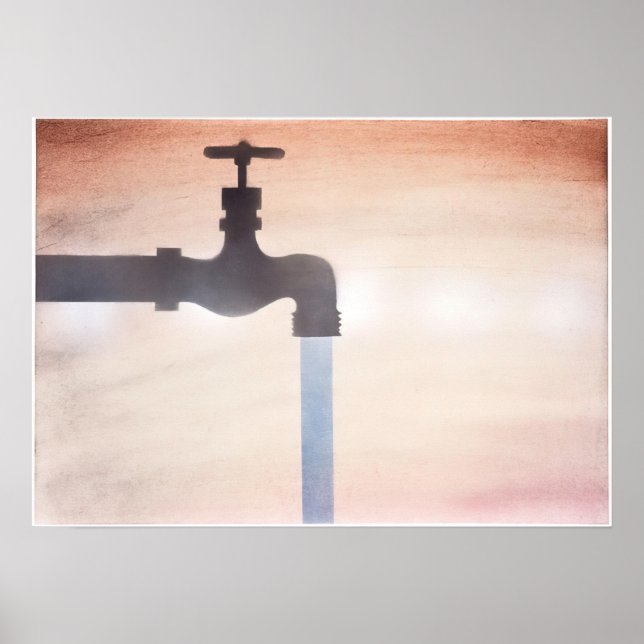 Poster Edward Ruscha - Torneira - Pop Art (Frente)