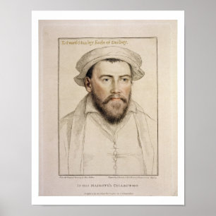 Póster Edward Stanley Earle de Darby (1508-1572) gravado