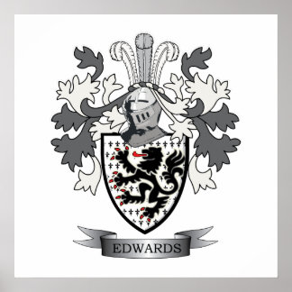 Póster Edwards Family Crest Casaco de Armas