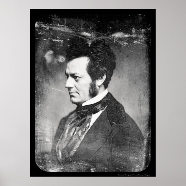 Poster Edwin Forrest Daguerreotype 1852 (Frente)