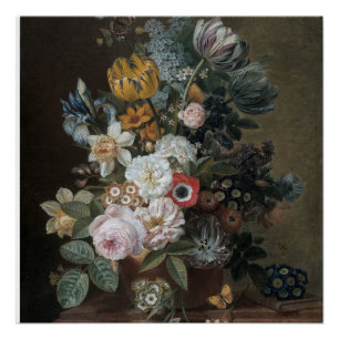Póster Eelke Jelles Eelkema Continua A Vida Com Flores
