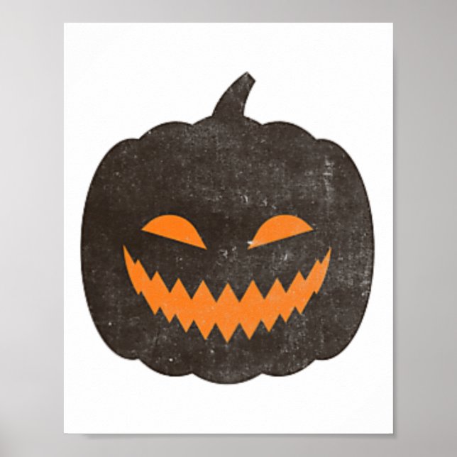 Poster Eerie Halloween Jack-o-lantern Pumpkin (Frente)