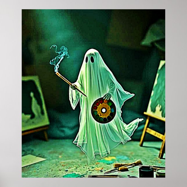 Poster Eerie Masterícula de artista fantasma (Frente)