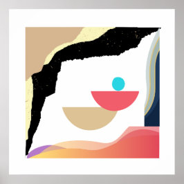 Poster "Eethal Boho Vibes: Um Design estético Eterno"