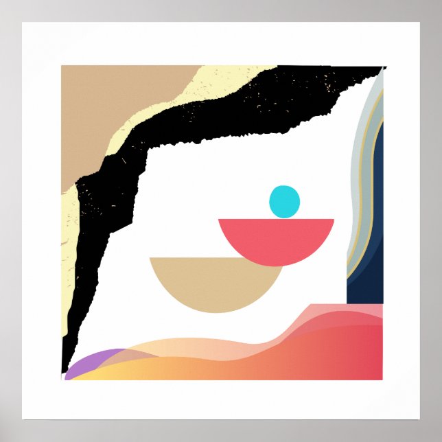 Poster "Eethal Boho Vibes: Um Design estético Eterno" (Frente)