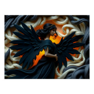 Póster Eethal Felt Angel