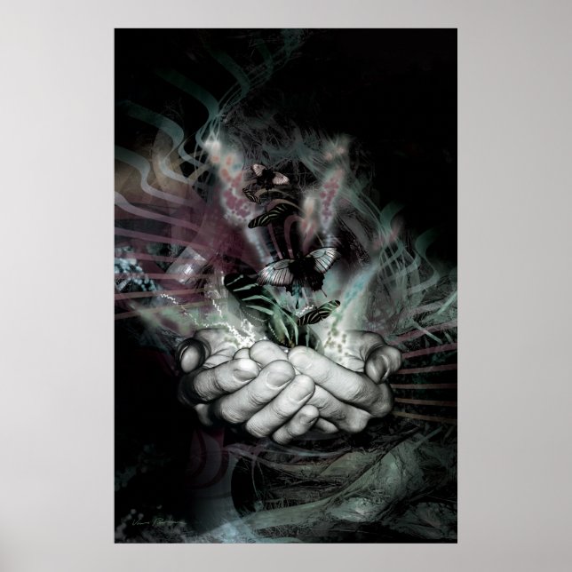 Poster efeito borboleta 2 (mais escuro) (Frente)